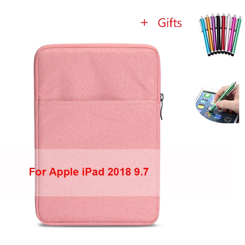 For iPad 9.7(2018) Чехол-сумка для планшета для Apple i Pad 9,7 дюймов i Pad 5 Air 1 модель A1474 A1475 A1476 9,7 ''чехол из закаленного стекла+ ручка - Цвет: For iPad 9.7(2018)