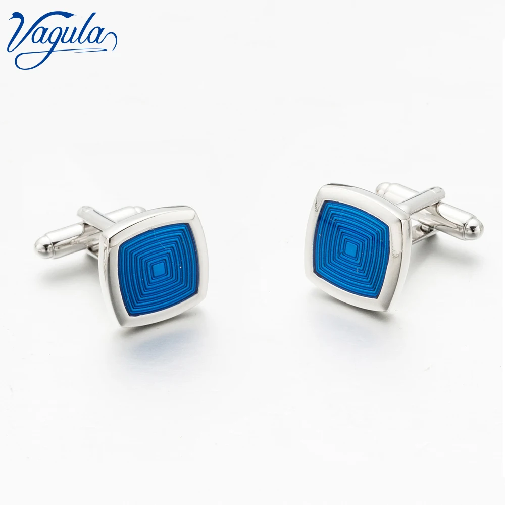 

Распродажа, запонки-манжеты, роскошная французская рубашка, запонки с синей эмалью, 699