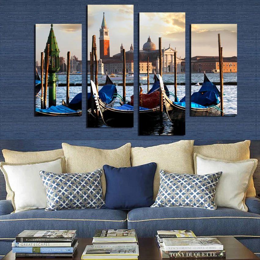 4 Panel Modern Painting Home European Flavour Decorative Art Picture Paint on Canvas Prints picture Unframed F1851 | Дом и сад