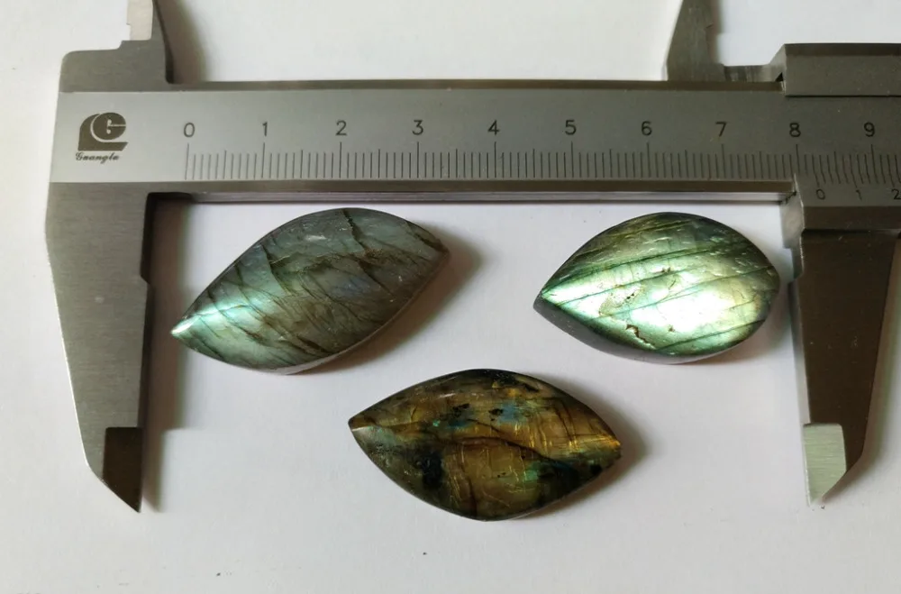 1 шт. подвеска-кабошон неправильной формы яркий блеск лабрадорит размер 30 мм +