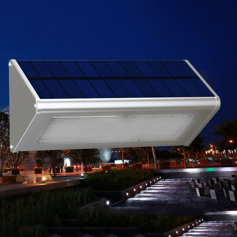 TAMPROAD Солнечная уличная лампа 48 LED микроволновый радар Датчик IP65