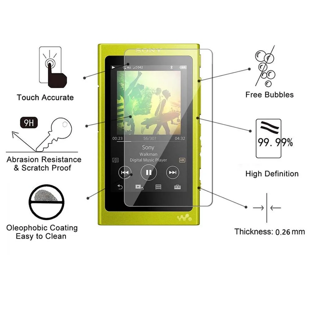 Защитная пленка из закаленного стекла для sony Walkman NW-A40 A45 A46 A47 для sony NW-A35 A36 A37 A35HN A36HN A37HN