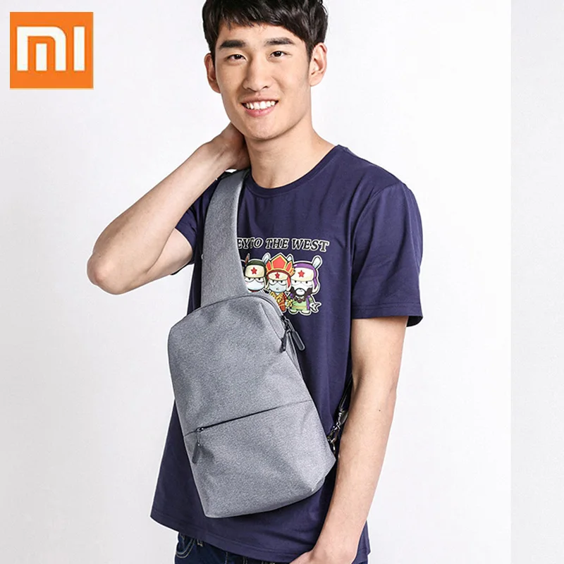 Новый оригинальный рюкзак Xiaomi городская Повседневная нагрудная сумка на плечо