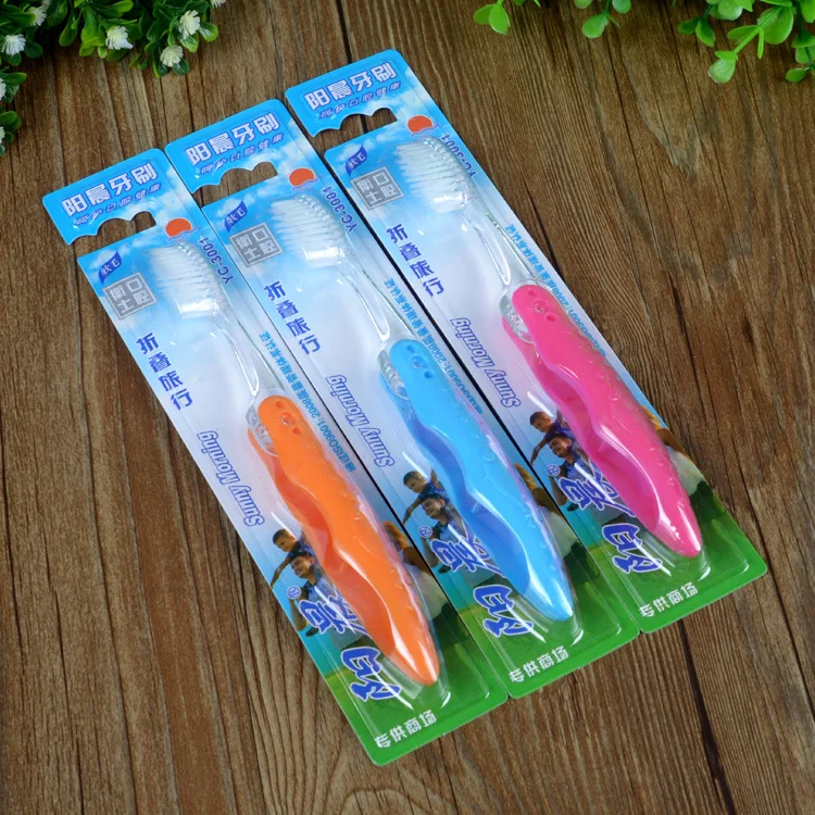 2 шт. новая популярная Складная взрослая зубная щетка для путешествий с мягкой