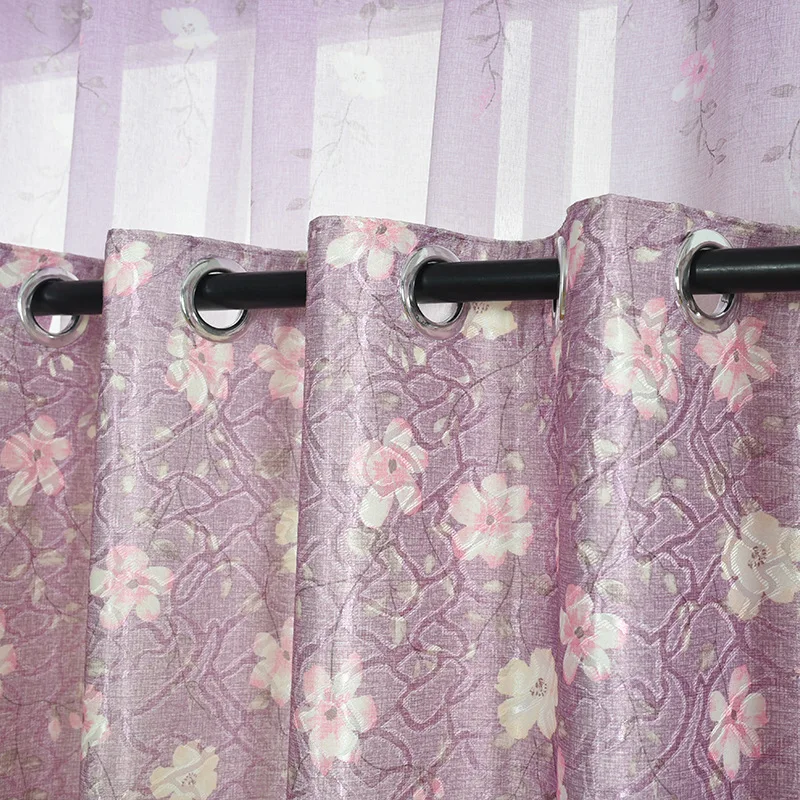 Занавески s для гостиной столовой спальни розовые занавески с цветочным принтом
