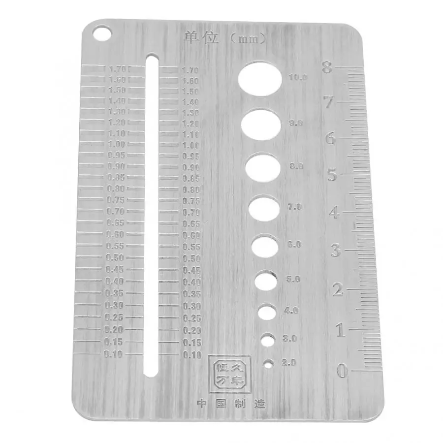 2 10 мм Болт манометр из нержавеющей стали винтовая Калибровочная пластина