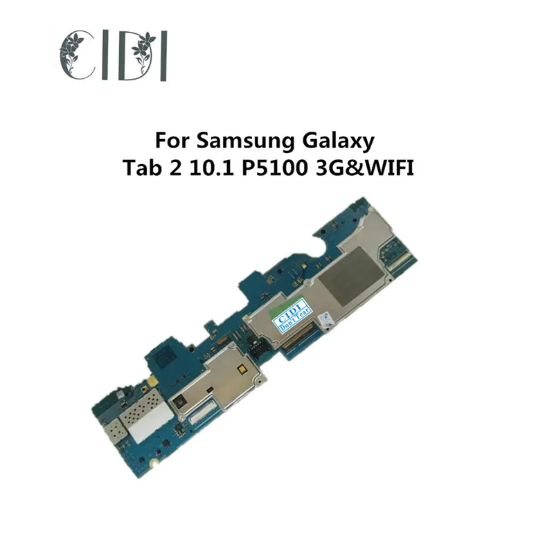 

Eu Version For Samsung Galaxy Tab 2 10.1 P5100 3G P5110 WIFI Motherboard main logic boards Circuits card fee Flex Cable Plate