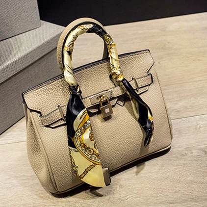 Женщины с замком и ленты Высокое качество черный небольшой портфель Долларовых