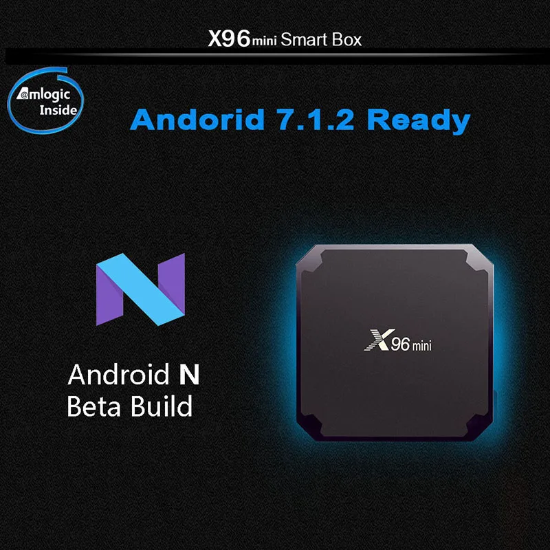 2G 16G Android 7,1 ТВ приставка Amlogic S905W четырехъядерный процессор поддержка 2,4 ГГц WiFi медиаплеер IP ТВ приставка X96 мини 1 ГБ 8 ГБ X96mini