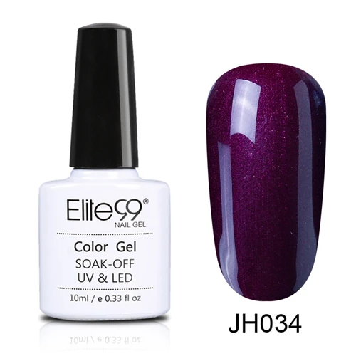 JH034 Elite99 10 мл долговечный Гель-лак для ногтей винно-красная серия УФ-гель для ногтей впитывающийся модный цветной дизайн ногтей маникюрный гель - Цвет: JH034