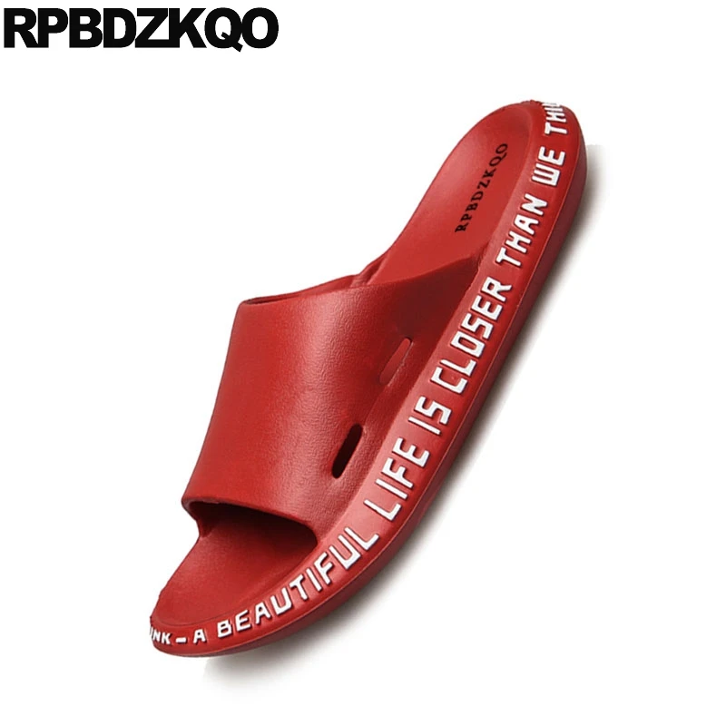 Сандалии мужские резиновые водонепроницаемые шлепанцы без застежки