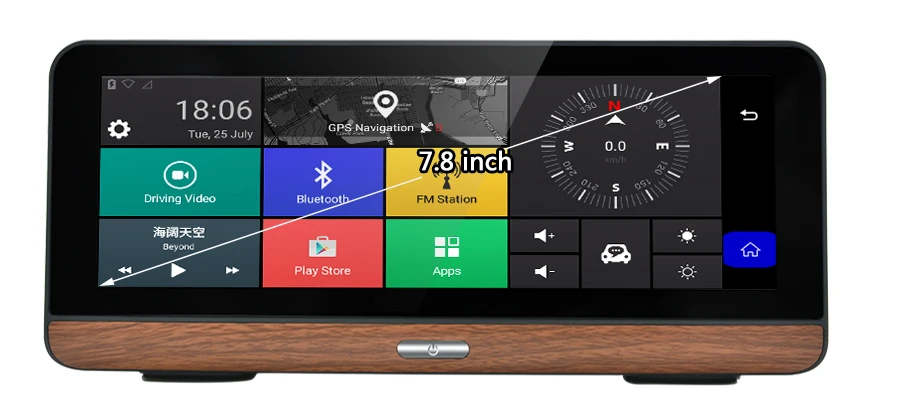 Junsun E31 Pro 4 г автомобиля Камера GPS 7." Android 5.1 Автомобильные видеорегистраторы WI-FI видео Регистраторы регистратор видеорегистратор видеорегистратор парковка мониторинга