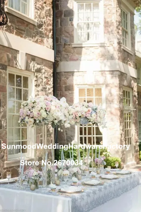 Искусственная прозрачная акриловая пластмассовая Цветочная Подставка Для