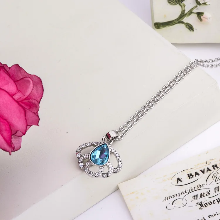 Новое популярное Европейское и американское ожерелье из хрусталя цепочка для