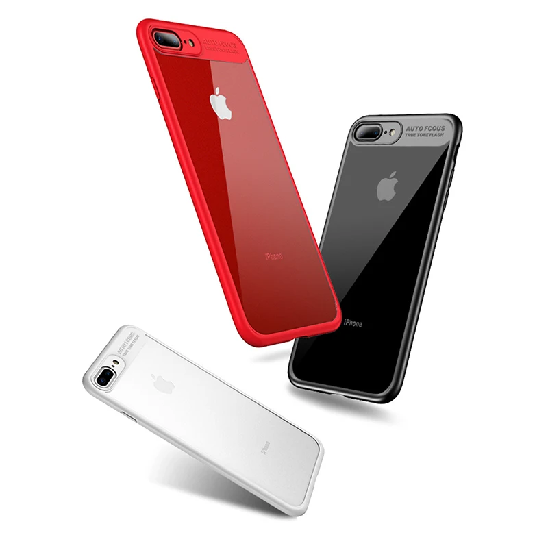360 градусов Полная защита Силиконовый противоударный чехол для телефона Iphone 6 6S 7 8