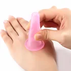 4 шт. силиконовые массаж баночный набор чашки вакуумный массаж лица помощник по уходу за кожей массажа лица вырез сзади, Новинка