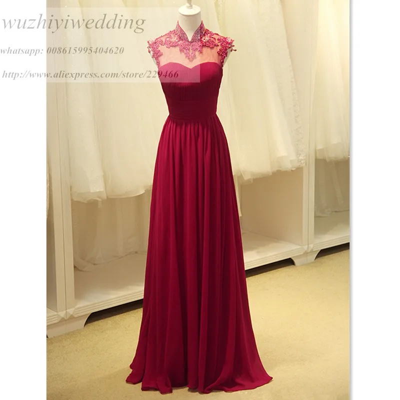 Сексуальные кружевные свадебные наряды с высокой горловиной и аппликацией