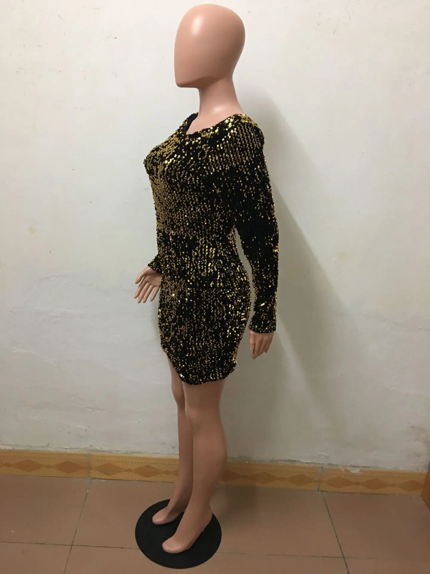 Модные женские bodycon блеск блесток красное платье Сексуальная спинки с длинным рукавом vestidos vestido платья для вечеринок Украина одежда sukienki