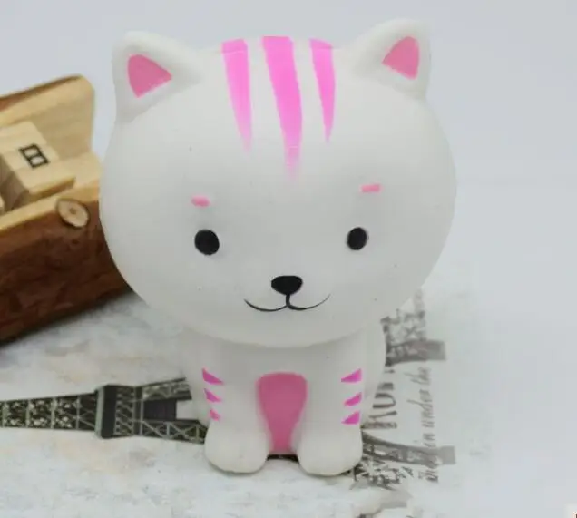 5 шт./лот 8 см каваи кошечка мягкая с медленным подъемом на ремнях животными