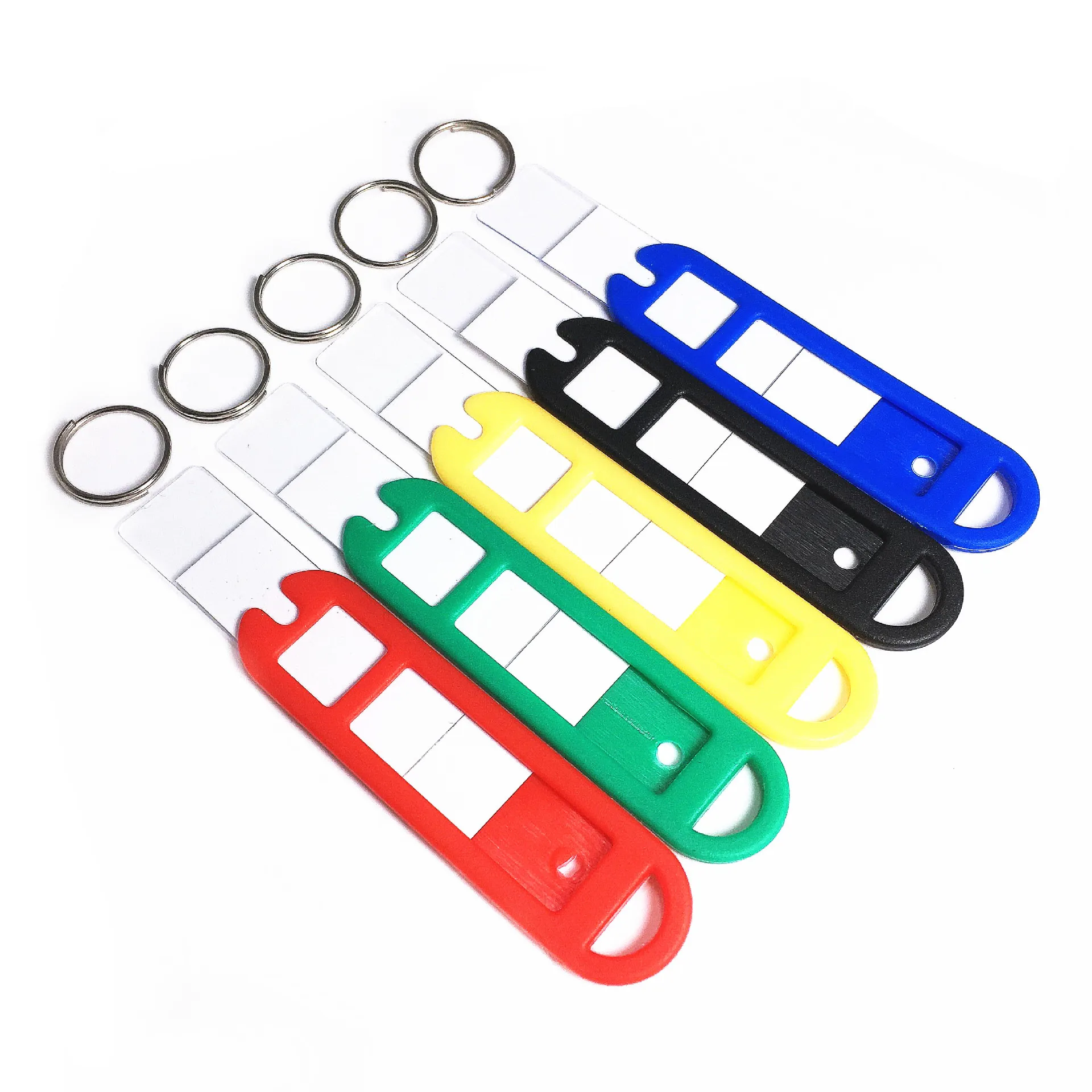 

Colorful Key Classification Card 50Pcs Keychain Office Key Holder Key Label Key Ring Luggage Tag Hotel Car Classified Card HC-14