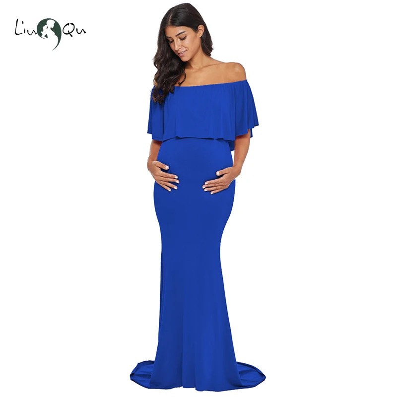 Baby Shower Photophy беременности и родам платья макси длинное Беременность платье для беременных женская одежда для беременных Платья для фотосессии