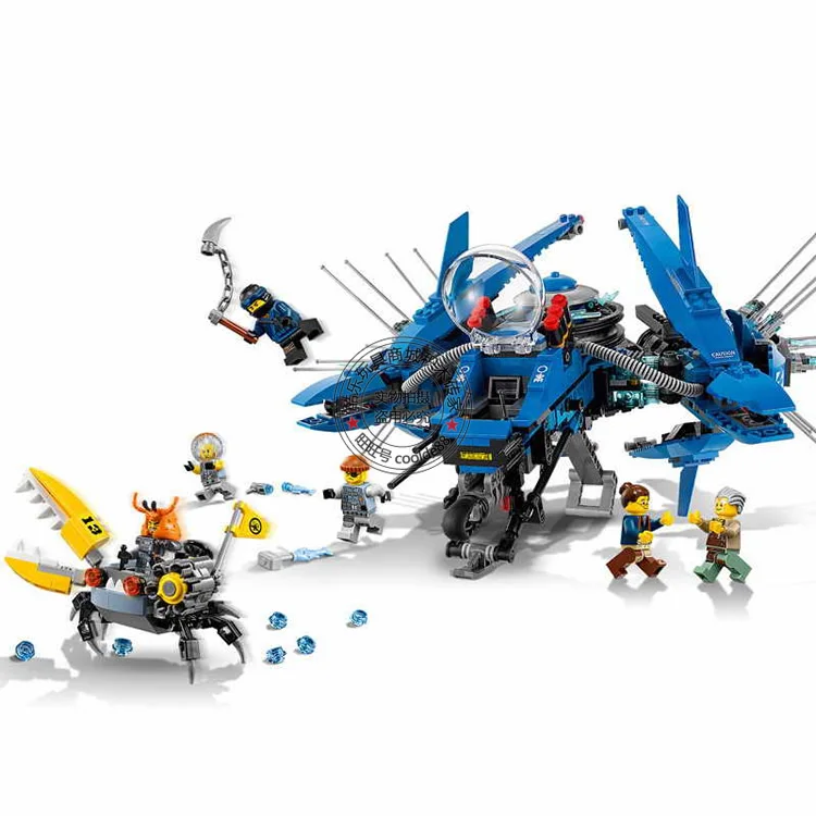 Ниндзя Lightning Jet модель 06050 Обувь для мальчиков DIY кирпичное здание Игрушечные