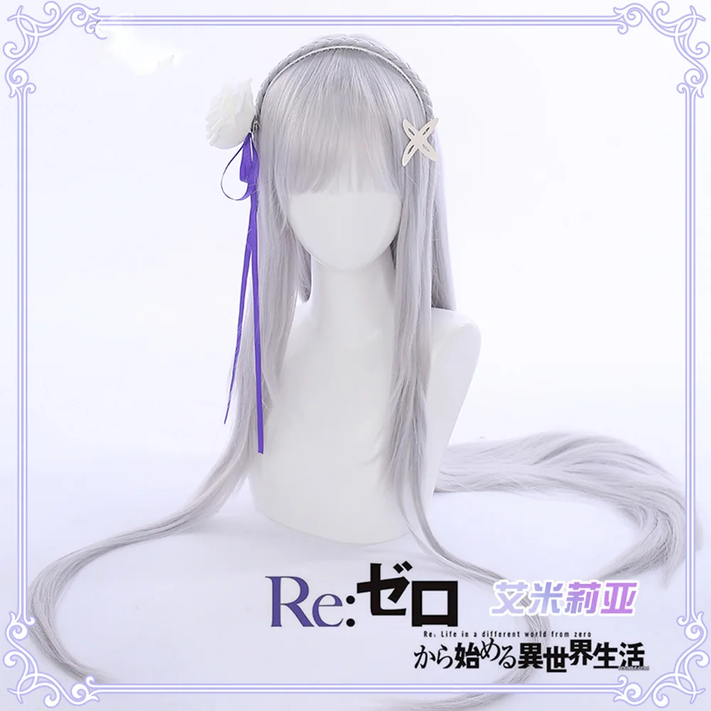 VEVEFHUANG Re Zero Kara Hajimeru Isekai Seikatsu Emilia/платья для косплея парик костюмы Rem Ram женщин и