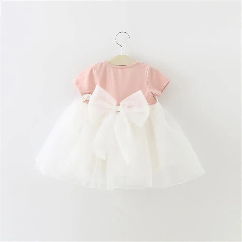 Baby Dresses 2018 New Arrival Summer Kids Girls Dress Casual Bow Tie Girl Clothes For Newborns Vestido De Bebe | Детская одежда и