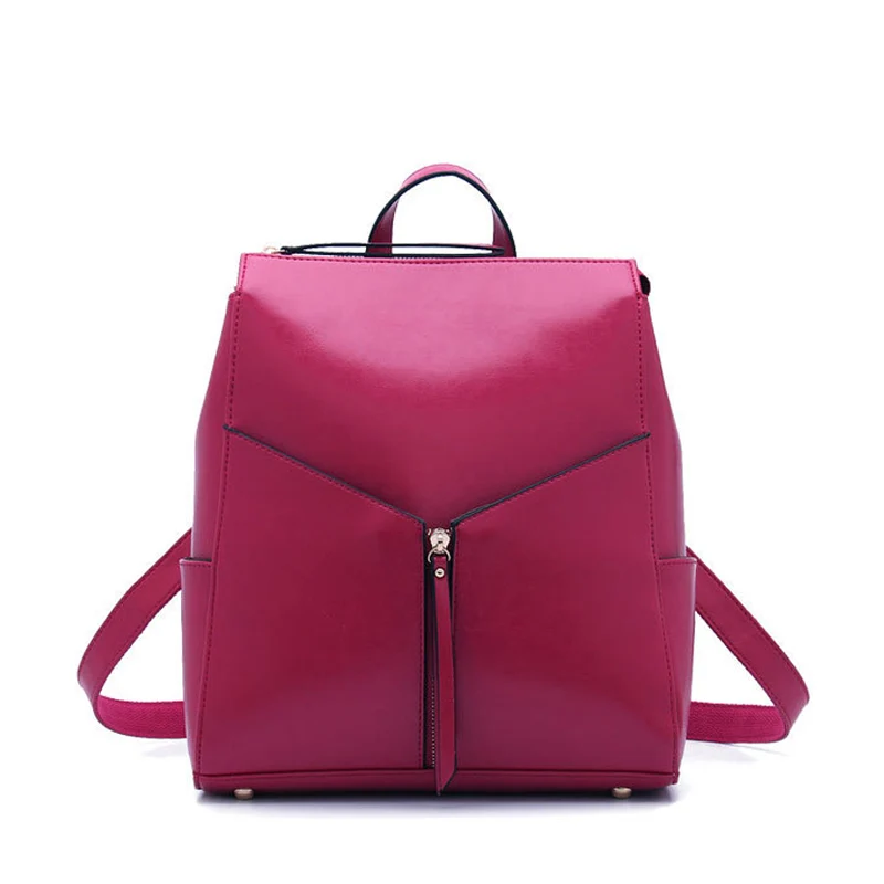 DIENQI Fashion female genuine leather women backpack feminine backpack for teenager girls school bag backbag schoolbag