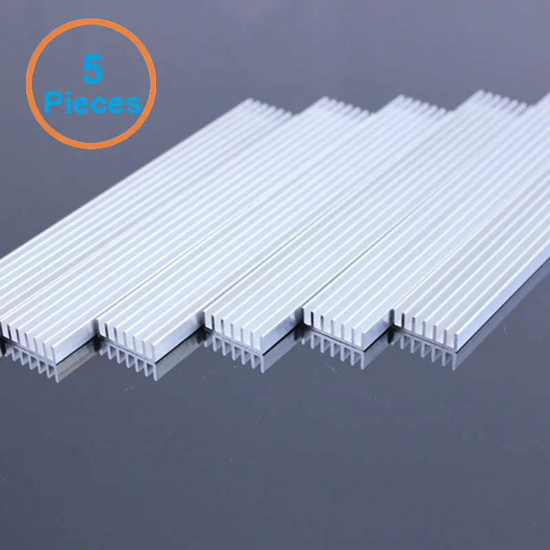5 шт./лот 150x20x6 мм 3x1 Вт Светодиодный радиатор алюминиевый для IC охлаждения