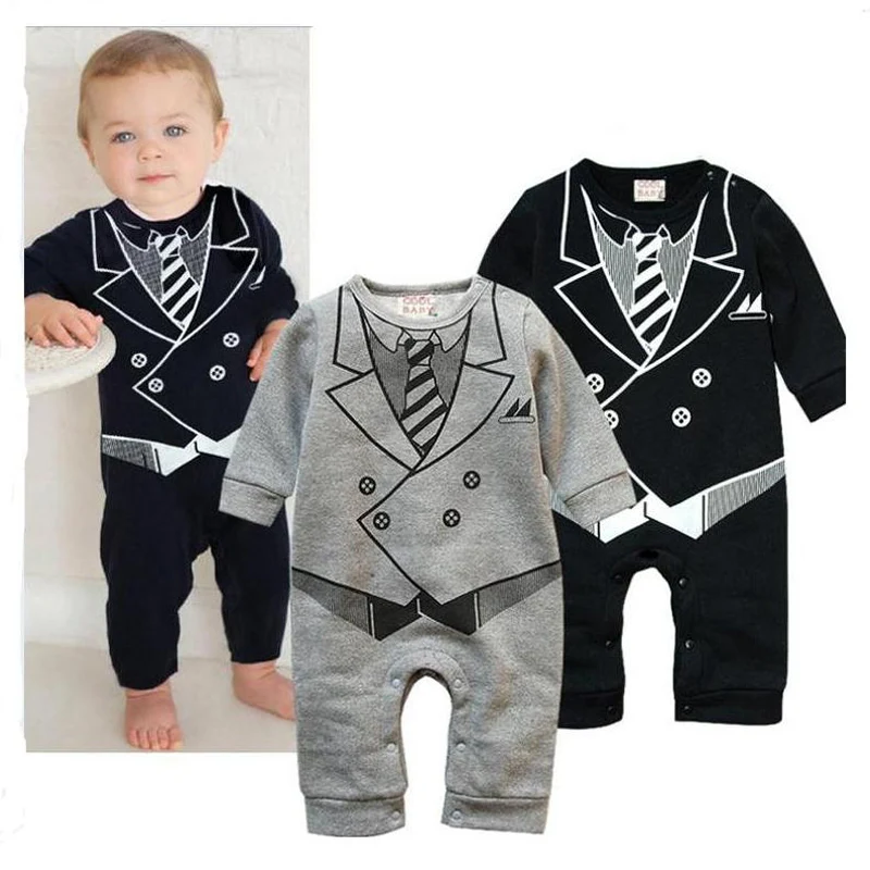 Baby Boys Romper New 2020 Fashion Cotton Infant Tie Jumpsuit Clothing Toddler Climbing Clothes |