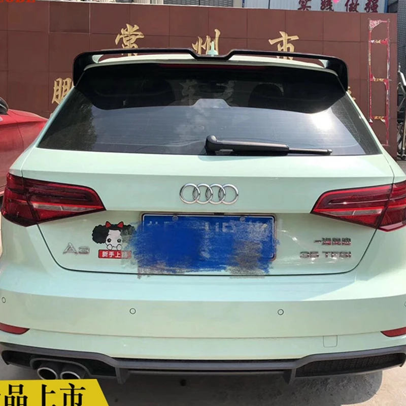 Спортивный спойлер для Audi A3 высококачественный автомобильный из АБС-пластика