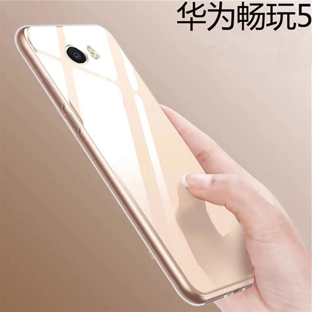 Прозрачный чехол для Huawei Y5 II 2 Y5II/Y6 ii Компактный Мягкий ТПУ Ультра Кристально