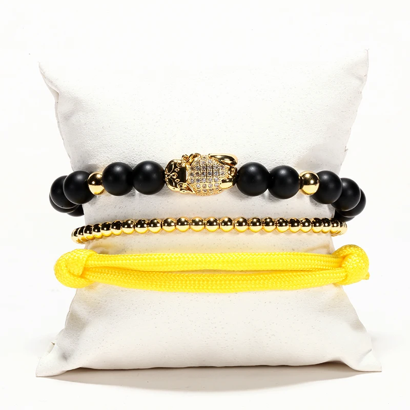 Magic fish браслеты натуральный камень Титан бусы цепочка Регулируемый