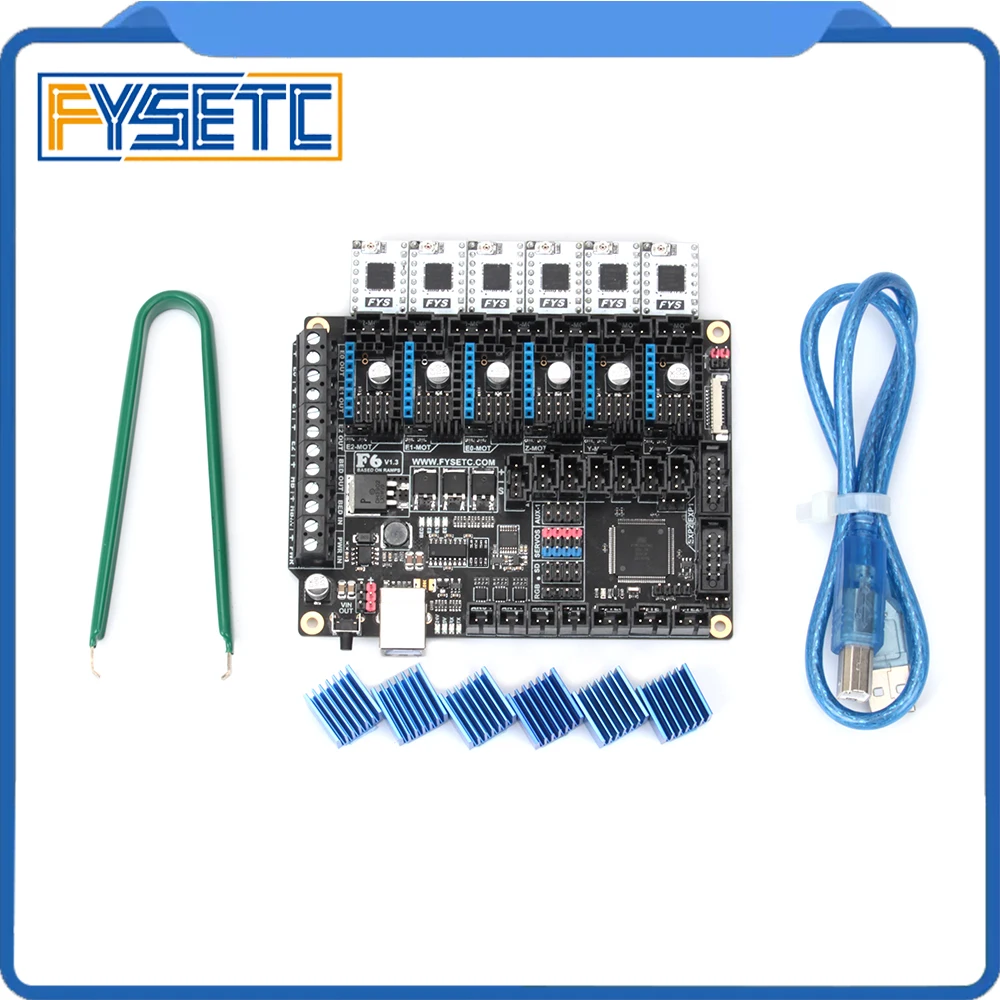 Шаговый Драйвер FYSETC TB67S109 6 шт. + плата F6 V1.3 универсальное решение для электроники