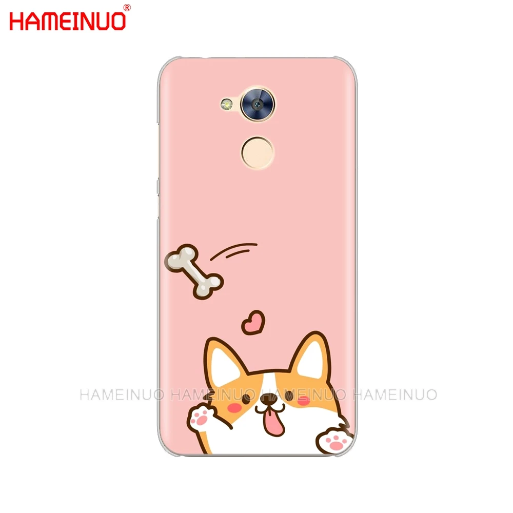 HAMEINUO корги собака милые животные мультфильм чехол для телефона huawei Honor 10 V10 4A 5A 6A 7A 6C 6X7X8 9 LITE - Цвет: 43441