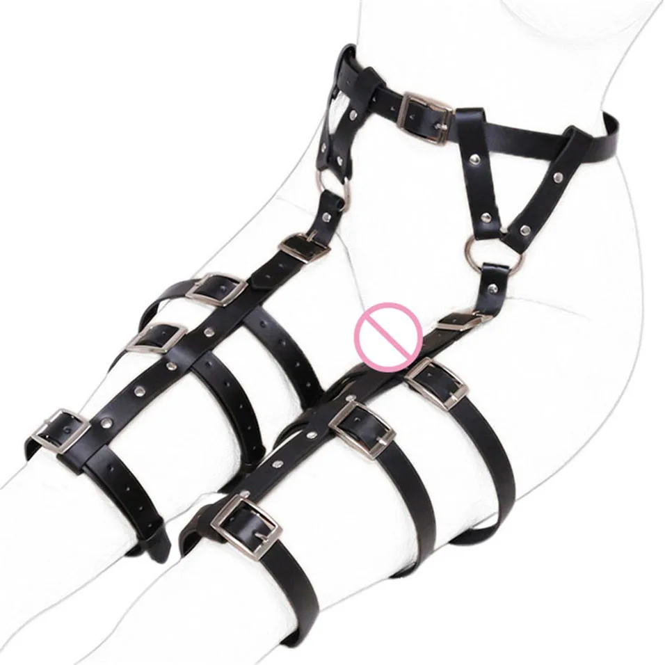 CamaTech искусственная кожа на ногу бандаж наручники для регулируемый ремешок ноге