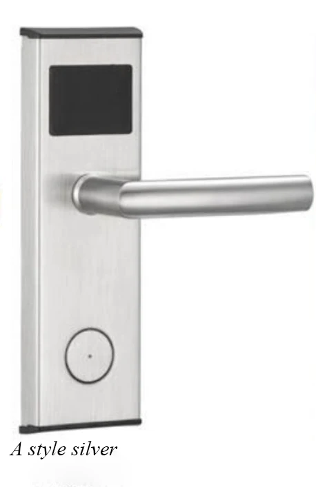 A style silver Интеллектуальная система замка двери гостиницы цифровая карта ключ разблокировка Нержавеющая Сталь Анти ржавчина и антикоррозийная стабильная память - Цвет: A style silver