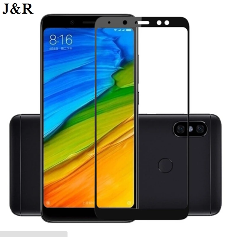 Закаленное Стекло для Xiaomi Redmi Note 5 Pro Полное покрытие Экран протектор плюс