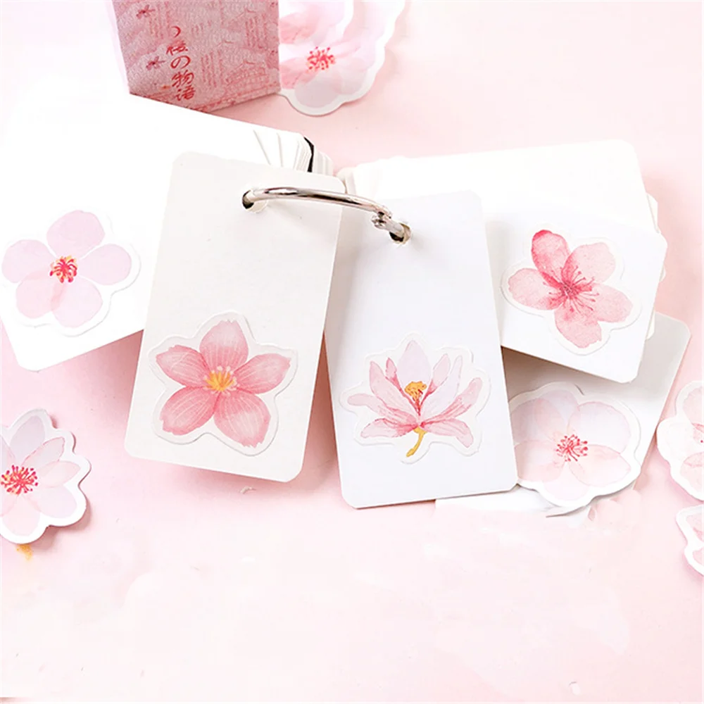 45 шт Kawaii японская вишня наклейка в форме цветка Канцтовары Скрапбукинг DIY стикер
