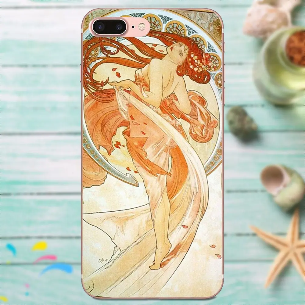 Художественный постер Alphonse Mucha для LG Nexus 5 5X G2 G3 mini spirit G4 G5 G6 K4 K7 K8 K10 2017 V10 V20 V30 Stylus Soft