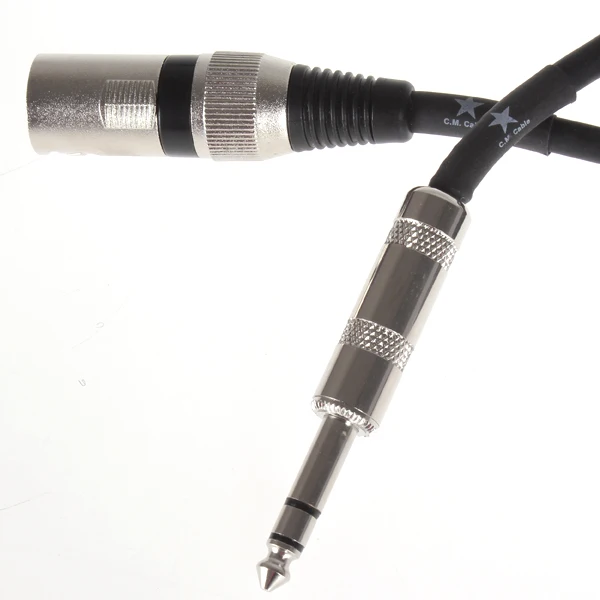 JOYO CM-08 15ft Shielded Balanced XLR to 6.3mm Plug Guitar Instrument Cable Connecting Wire Parts Accessories | Спорт и развлечения