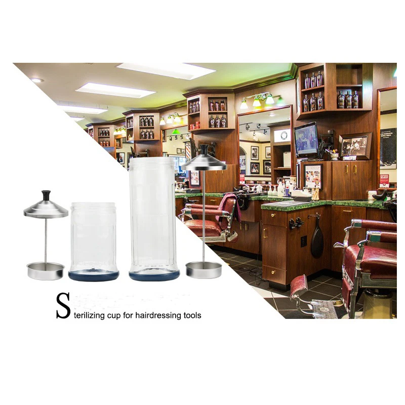 Дезинфицирующая банка для стайлинга парикмахерской дезинфицирующая стеклянная