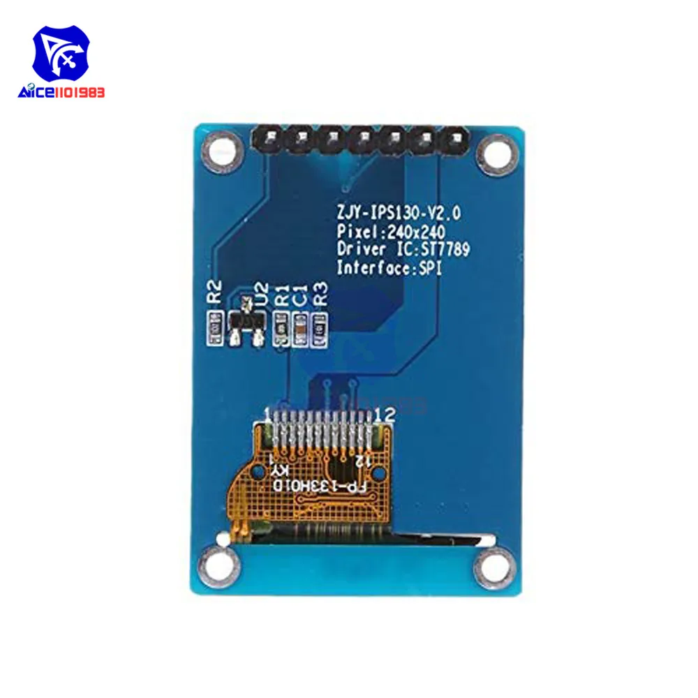 1,3 дюймовый TFT ЖК-экран дисплей модуль 240240 IPS полноцветный с 7Pin SPI интерфейсом ST7789 IC драйвер для Arduino C51 STM32 3,3 V