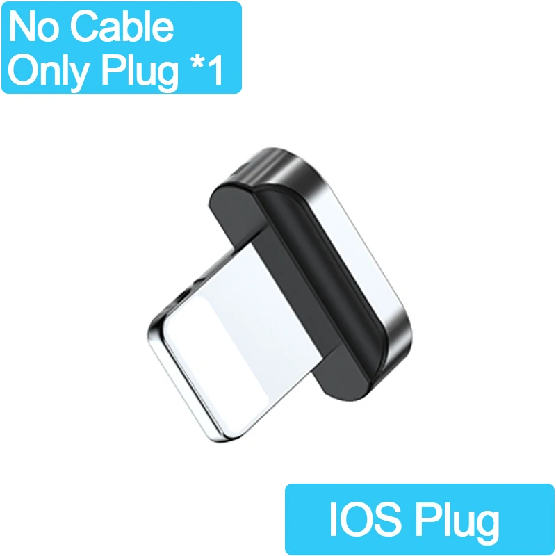 No Cable Only Plug Магнитный usb-кабель Essager для iPhone XS Max XR X 8 7 6 S 5S SE магнитное зарядное устройство для зарядки и передачи данных usb-кабель для зарядки - Цвет: No Cable Only Plug