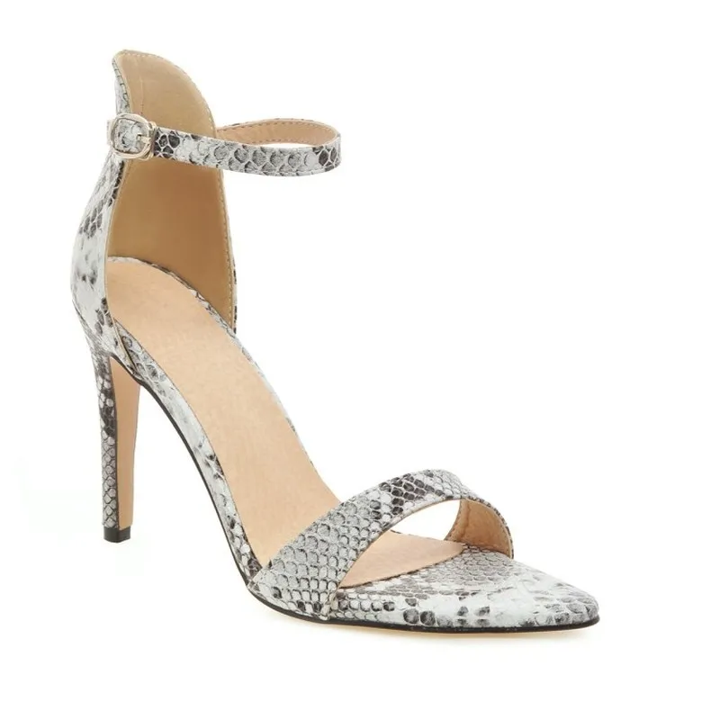 Женские босоножки на очень высоком каблуке из Pu искусственной кожи с пряжкой