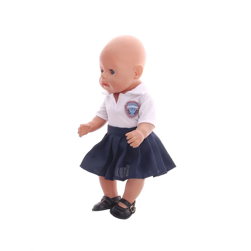 Luckdoll новая школьная форма костюм подходит для 18-дюймовые и 43 см для ухода за ребенком для мам американских кукол-это лучший подарок для детей
