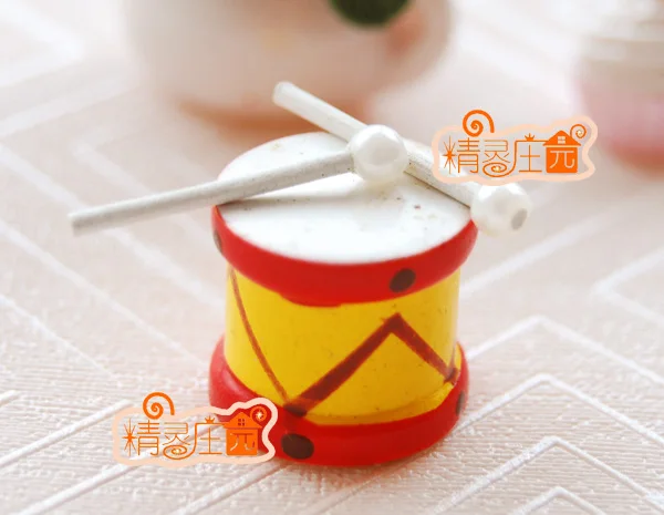 

G05-X520 children baby gift Toy 1:12 Dollhouse mini Furniture Miniature rement lovely Drum 1set