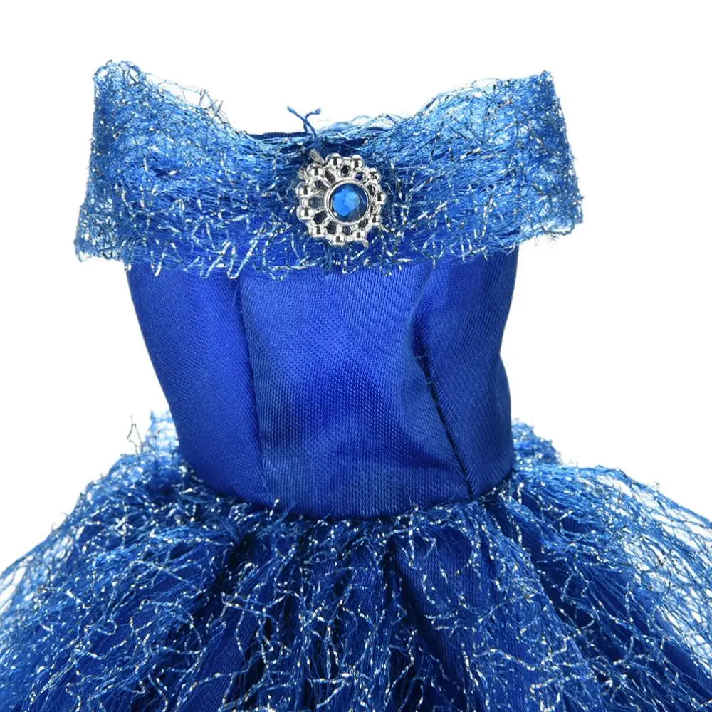 Hot Sale 7 Colors Available High Quality Handmake Wedding Princess Dress Elegant Clothing Gown For for Barbie Doll Dresses