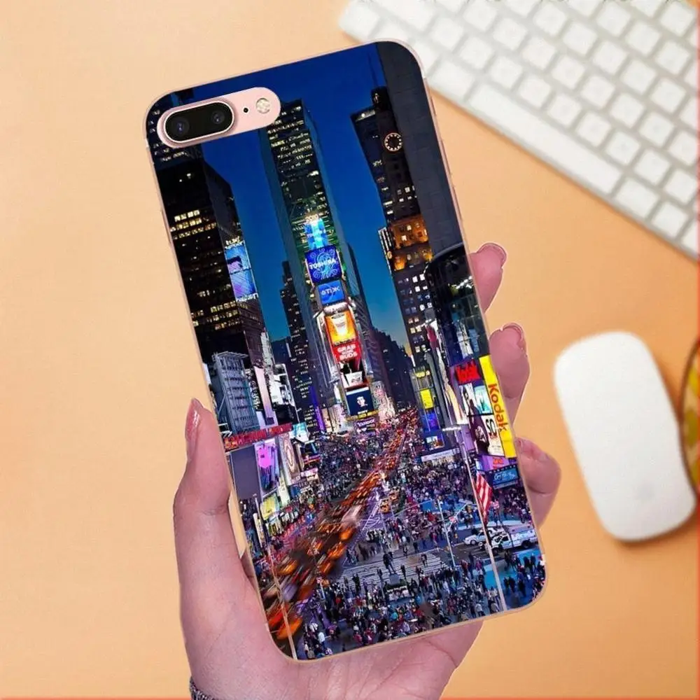 Nyc New York City Landscape для Xiaomi Redmi Note 2 3 3S 4 4A 4X 5 5A 6 6A Pro Plus мягкие Защитные чехлы телефонов |